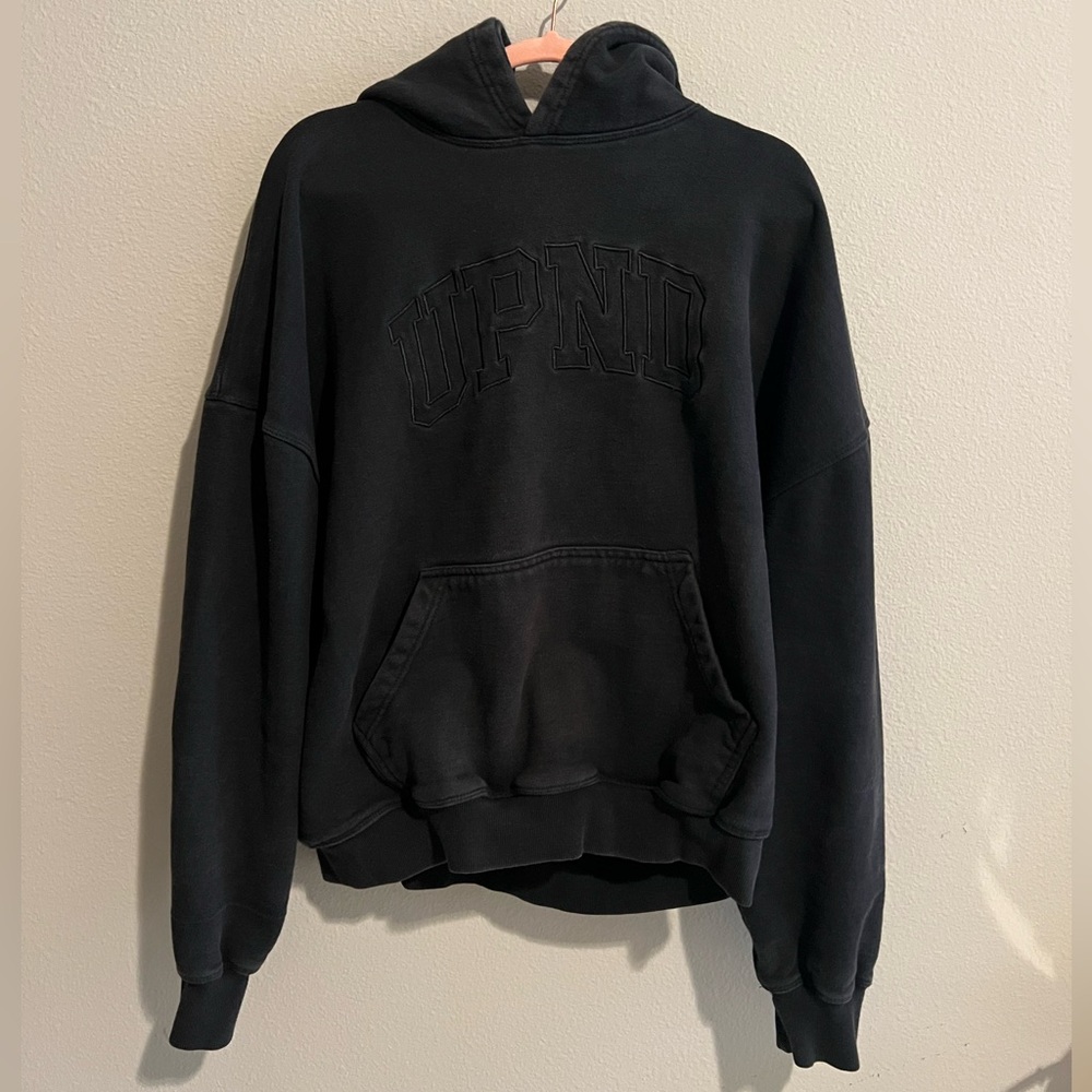 Black Up’N Down Hoodie Sweatshirt
